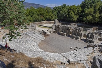 Roman theatre of Buthrotum in ancient Roman city in the Butrint National Park