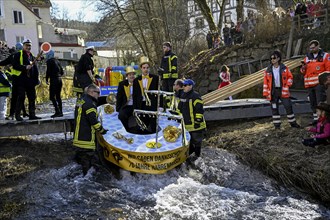 Zuber 70th anniversary of the Fools March on the Schiltach River