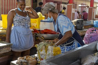 Fish Market Mindelo on Sao Vicente Island Cape Verde