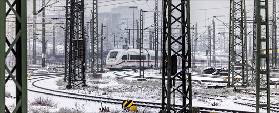 Snow lies on the tracks