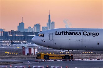 Fraport Airport with skyline