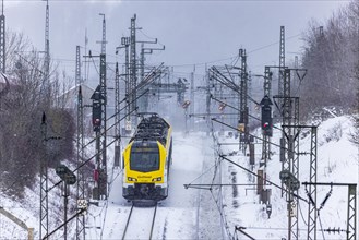 Regional train of the private railway company Go-Ahead on the Geislinger Steige near Amstetten