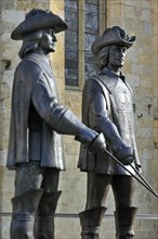 Statue of dArtagnan and The Three Musketeers at Condom