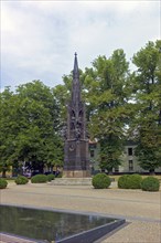 Mecklenburg-Western Pomerania Greifswald Rubenow Square with Rubenow Monument Germany Europe