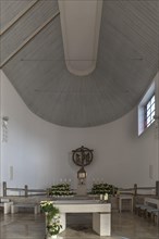 Chancel of the St. Larentius Church built in the 1950s