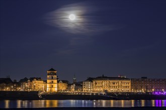 Full moon over the old town