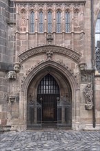 Apothecary Gate of the Lorenzkirche, Nuremberg, Middle Franconia, Bavaria, Germany, Europe