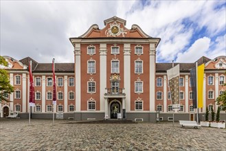 New Castle, facade and exterior view, Meersburg, Lake Constance, Baden-Wuerttemberg, Germany, Europe