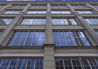 Facade of the Glass Palace, former Mechanical Cotton Spinning and Weaving Mill, from 1910 to 1988, today Art Museum, Augsburg, Bavaria, Germany, Europe