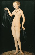 Venus, painting by Lucas Cranach the Elder, 4 October 1472, 16 October 1553, one of the most important German painters, graphic artists and book printers of the Renaissance, Historical, digitally rest...