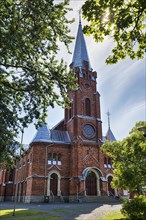 The new church, brick building, Kristinestad Old Town, Kristiinankaupunki, Ostrobothnia, Finland, Europe