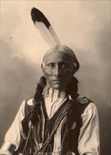 White Buffalo, Chief of the Cheyenne Tribe, after a painting by F.A.Rinehart, 1899, Historic, digitally restored reproduction of an original from the period