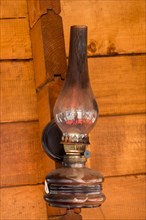 Old retro style lantern made of metal
