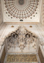 Ottoman marble carving art in detail