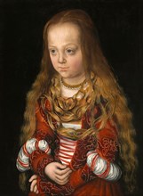 A Princess from Saxony, painting by Lucas Cranach the Elder, 4 October 1472, 16 October 1553, one of the most important German painters, graphic artists and book printers of the Renaissance, Historica...