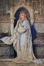 Iseult, also Isolde, Iseo, Yseult, Isode, Isoude, Izolda, Esyllt, Isotta, is the name of several characters in the Arthurian story of Tristan and Iseult, Historical, digitally restored reproduction of...