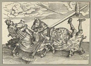 The German Tournament, Knights Tournament, painting by Lucas Cranach the Elder, 4 October 1472, 16 October 1553, one of the most important German painters, graphic artists and book printers of the Ren...