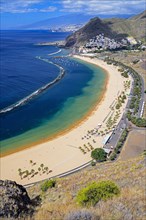 Playa de las Teresitas Beach, San Andres, Santa Cruz Rear, Tenerife, Canary Islands, Spain, Europe