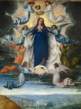 The Assumption of the Virgin Mary, painting by Michel Sittow