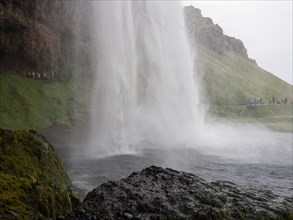 Seljalandsfoss waterfall, South Iceland, Iceland, Europe