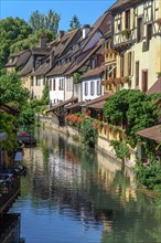 Colmar, a small district of Venice, is a picturesque old tourist district with beautiful canals and traditional half-timbered houses. Grand Est, Collectivite europeenne dAlsace, France, Europe