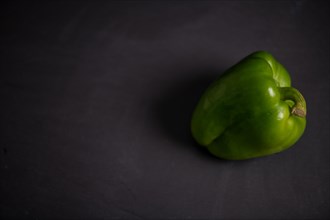 Green peppers on slate, fitness, cooking, vegetarian, vegan, vitamins, cultivation, healthy, close up, kitchen
