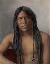 Indians, Vapore, Maricopa, after a picture by F.A.Rinehart, 1899, Maricopa or Piipaash belong linguistically, culturally as well as geographically to the River Yuma, Historic, digitally restored repro...
