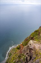View of coast, Cabo Girao, Europes highest cliff, Madeira
