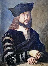 Frederick III, also known as Frederick the Wise, was Elector of Saxony, Historical, digitally restored reproduction of a 19th century original