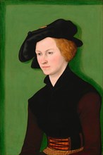 Portrait of a Woman, painting by Lucas Cranach the Elder, 4 October 1472, 16 October 1553, one of the most important German painters, graphic artists and letterpress printers of the Renaissance, Histo...