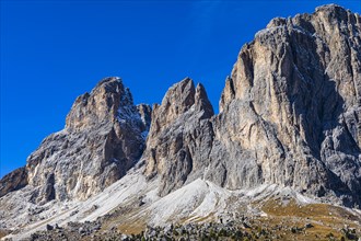 Peak of the Puez Group, near Selva Gardena, Val Gardena, Dolomites, South Tyrol, Italy, Europe