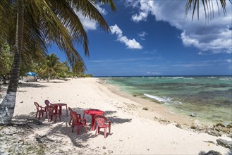 On the beach Plage de la Chapelle, Anse Bertrand, Grande-Terre, Guadeloupe, France, North America