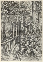 The Sermon of St. John the Baptist, painting by Lucas Cranach the Elder, 4 October 1472, 16 October 1553, one of the most important German painters, graphic artists and letterpress printers of the Ren...