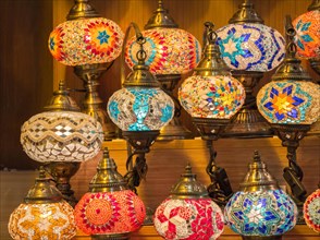 Colorful Ottoman style Mosaic lamps