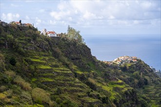 Levada do Moinho, view of Ponta do Sol, Madeira, Portugal, Europe