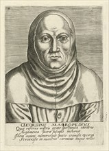 Georgius Macropedius, Joris van Lanckvelt, 23 April 1487-July 1558, was a Dutch humanist, schoolmaster and Neo-Latin dramatist, Historical, digitally restored reproduction of a historical original