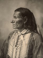 Indian, Pablino Diaz, Kiowa, after a picture by F.A.Rinehart, 1899, Kiowa or Kaigwu are an ethnic tribe of the Indians of North America, from what is now western Montana, Historic, digitally restored ...