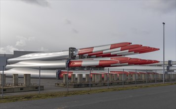 Rotor blades for offshore wind turbines, Siemens Gamesa Renewable Energy, Cuxhaven plant, Altenbruch, Cuxhaven, Germany, Europe