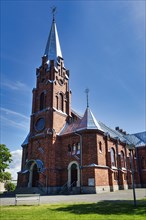 The new church, brick building, Kristinestad Old Town, Kristiinankaupunki, Ostrobothnia, Finland, Europe