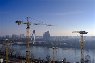 Construction site, Bratislava, Bratislava, Slovakia, Europe