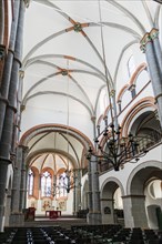 Parish Church of St. Peter, Bacharach, Upper Middle Rhine Valley, UNESCO World Heritage Site, Rhine, Rhineland-Palatinate, Germany, Europe