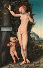 Venus and Cupid, painting by Lucas Cranach the Elder, 4 October 1472, 16 October 1553, one of the most important German painters, graphic artists and letterpress printers of the Renaissance, Historica...