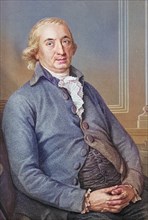 Johann Gottfried von Herder was a German philosopher, theologian, poet and literary critic, Historical, digitally restored reproduction of a 19th century original