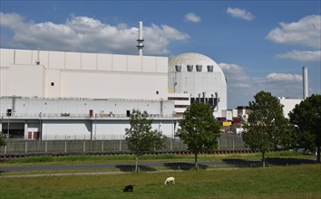 The decommissioned Brokdorf nuclear power plant, Schleswig-Holstein, Germany, Europe