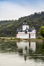 Pfalzgrafenstein Castle, Kaub, Upper Middle Rhine Valley, UNESCO World Heritage Site, Rhineland-Palatinate, Germany, Europe