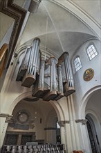 The organ, Neo-Romanesque Parish Church of St. Anne in Lehel, Munich, Bavaria, Germany, Europe