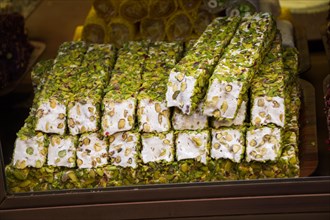 Load of traditional turkish delight rahat lokum