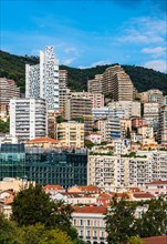 View of Monaco from Avenue de la Porte Neuve, Principality of Monaco, French Riviera