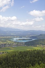 Faak am See and Faaker See, Villach and Finkenstein municipalities, Carinthia, Austria, Europe