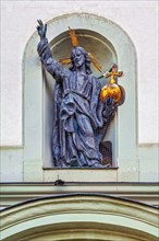 Christ figure at Fuerstenfeld Abbey, a former Cistercian abbey in Fuerstenfeldbruck, Bavaria, Germany, Europe
